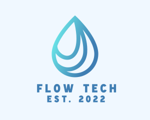 Water Droplet Fluid logo