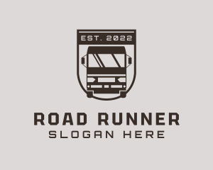 Brown Truck Transport logo design