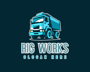 Big Blue Truck logo design