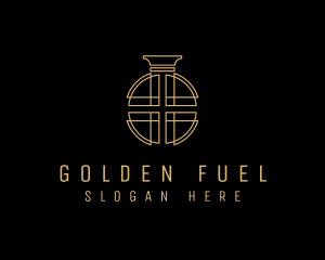 Golden Luxury Perfume logo design