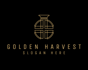 Golden Luxury Perfume logo design