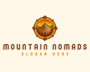 Compass Mountain Peak logo design