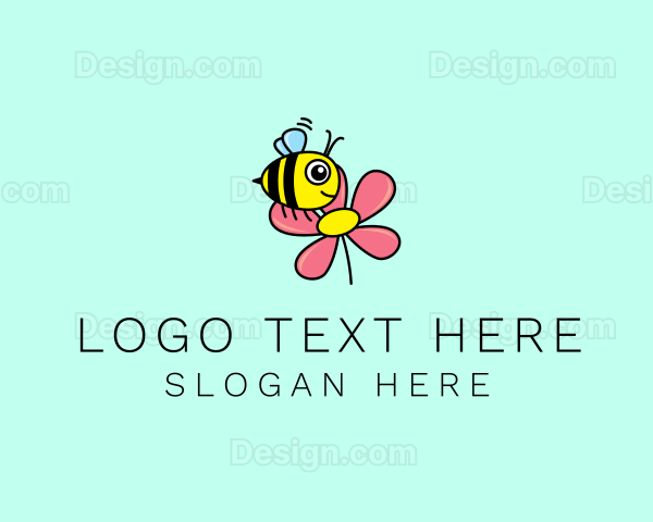 Flower Bee Daycare Logo