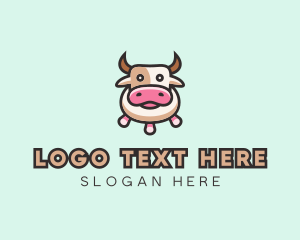 Cow Milking Parlor Logo