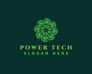 Digital Tech Flower Motion Logo