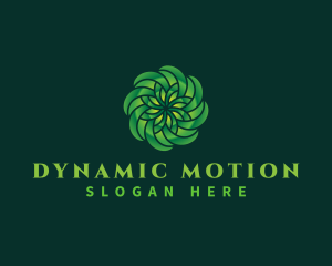 Digital Tech Flower Motion logo design