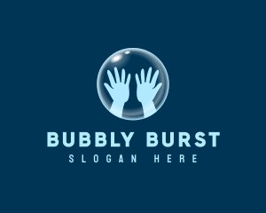 Hand Washing Bubble logo design