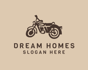 Retro Hipster Motorcycle Logo