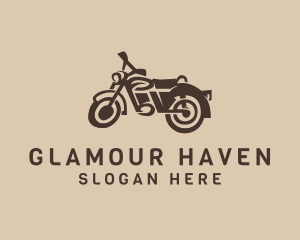 Retro Hipster Motorcycle Logo