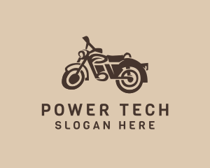 Retro Hipster Motorcycle logo