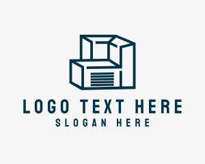 Cargo Container Storage Warehouse logo