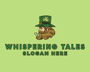 Irish Leprechaun Smoking logo