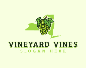 Niagara Grapes New York logo design