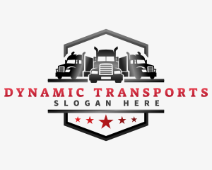 Logistic Truck Transport logo design