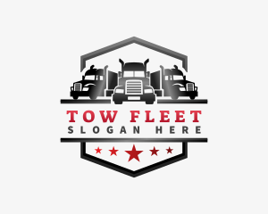 Logistic Truck Transport logo design