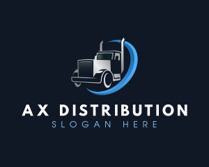 Courier Delivery Truck logo design