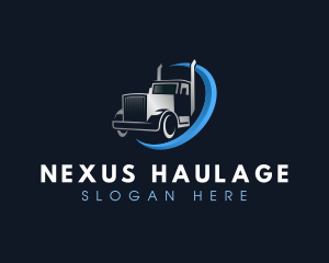 Courier Delivery Truck logo design