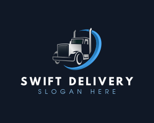 Courier Delivery Truck logo design