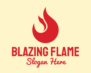 Red Flame Restaurant logo design