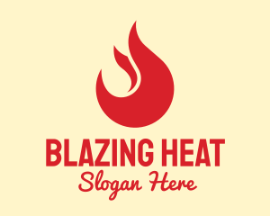 Red Flame Restaurant logo design