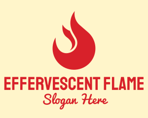 Red Flame Restaurant logo design