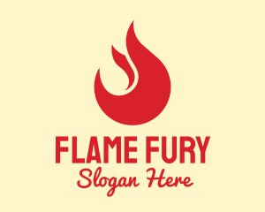 Red Flame Restaurant logo design