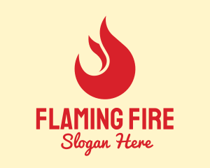 Red Flame Restaurant logo design