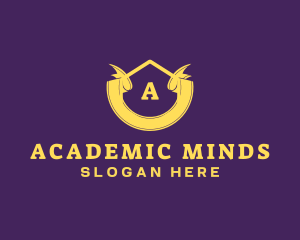 Academy College Ribbon  logo design