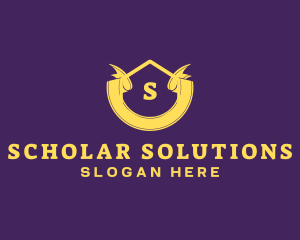 School Academy College Ribbon  logo