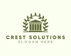 Laurel Wreath Museum logo design