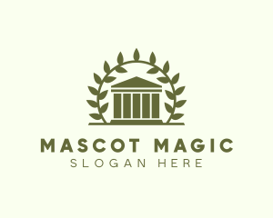 Laurel Wreath Museum logo design