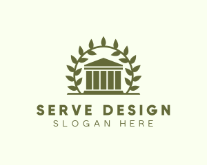 Laurel Wreath Museum logo design