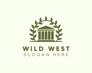 Laurel Wreath Museum logo design