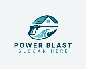 Power Washing Janitorial logo design