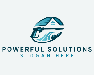 Power Washing Janitorial logo design