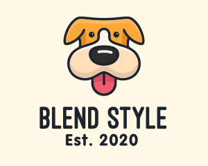 Cute Puppy Dog logo design