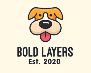 Cute Puppy Dog logo design