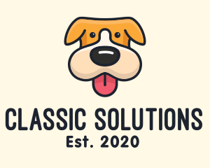 Cute Puppy Dog logo design