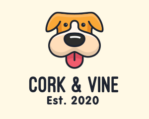 Cute Puppy Dog logo design