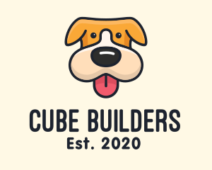 Cute Puppy Dog logo design