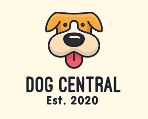 Cute Puppy Dog logo design