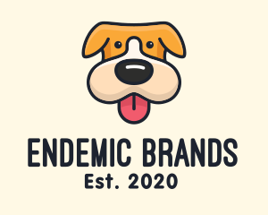 Cute Puppy Dog logo design