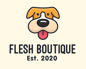 Cute Puppy Dog logo design