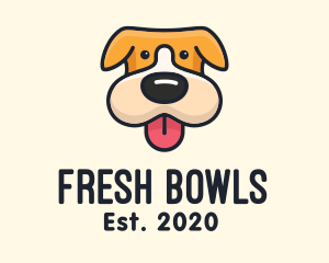 Cute Puppy Dog logo design