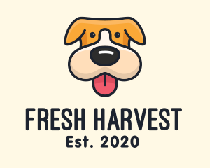 Cute Puppy Dog logo design