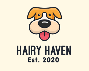 Cute Puppy Dog logo design