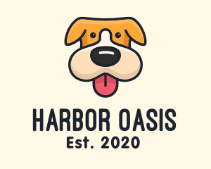 Cute Puppy Dog logo design