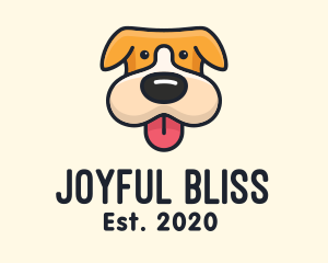 Cute Puppy Dog logo design