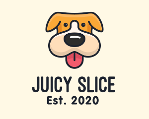 Cute Puppy Dog logo design