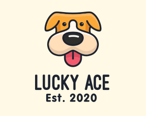 Cute Puppy Dog logo design